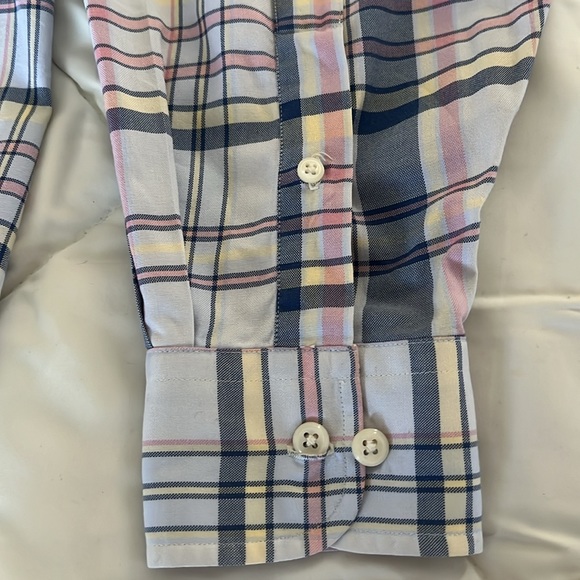 Norsport Brand 100% Cotton Long Sleeves Plaid Design Men’s Dress Shirt Medium - Picture 11 of 13